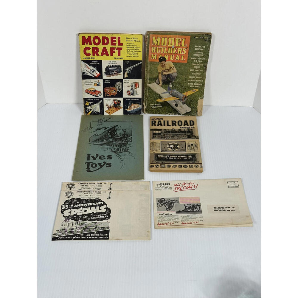 VTG‎ Lot of 7 Vintage HO Scale Model Railroad Catalogs Model Magazine Sales Ad